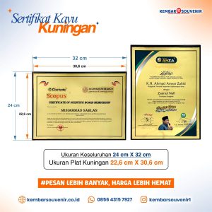 Plakat Sertifikat Kayu Kuningan