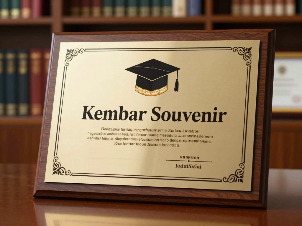 ukuran plakat wisuda standar