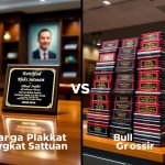 harga plakat satuan vs grosir