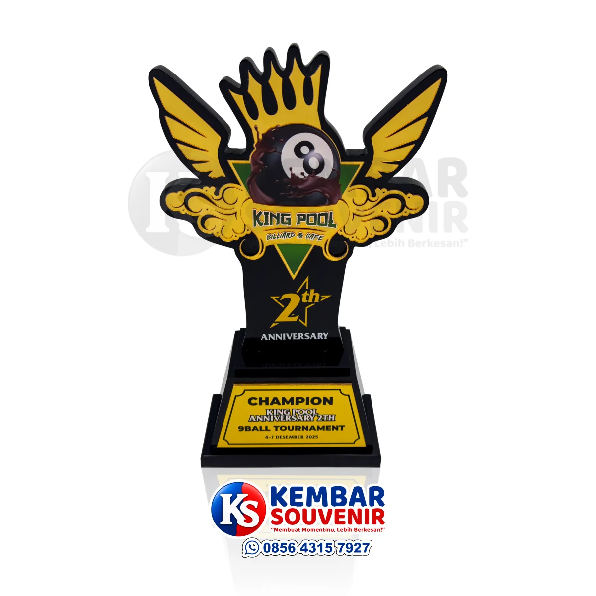 piala kejuaraan billiard king pool anniversary