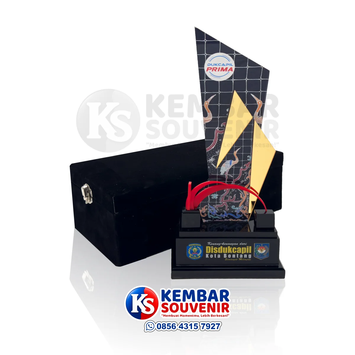 plakat akrilik resin premium pemerintah daerah