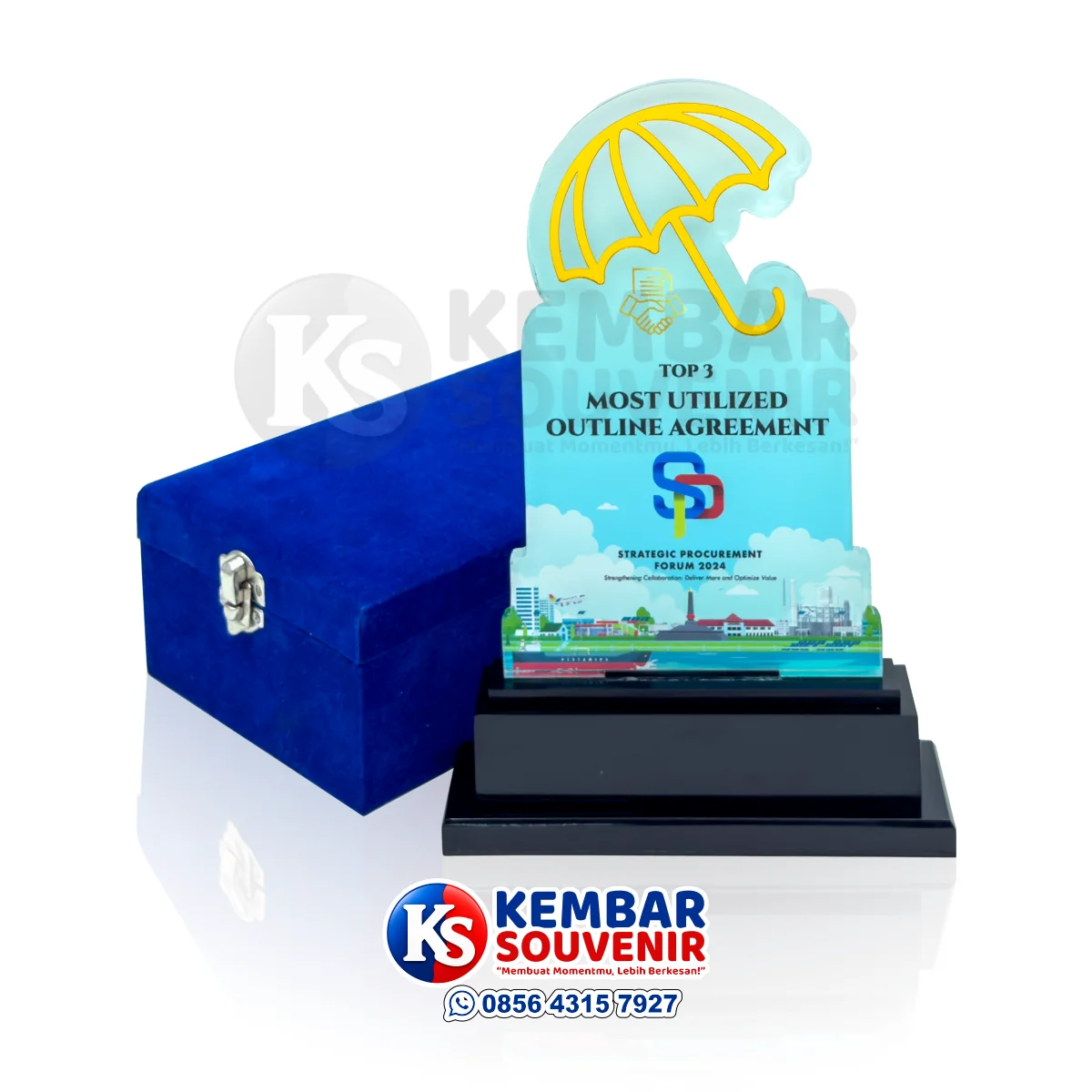 plakat corporate award custom perusahaan