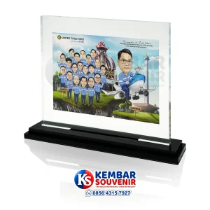 plakat kenang kenangan dari karyawan ke pimpinan