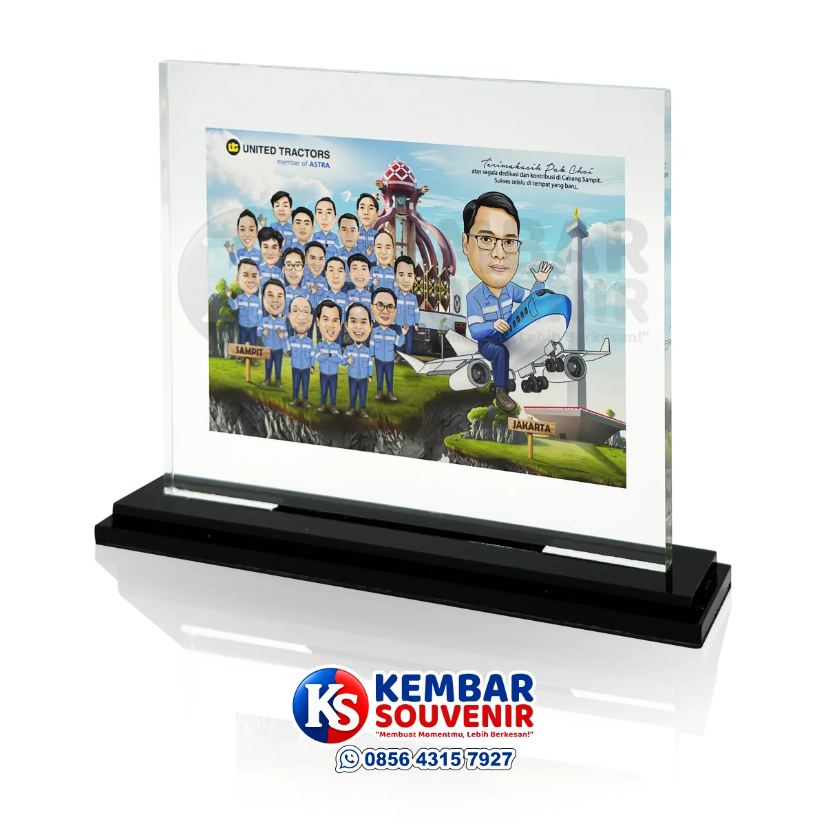 plakat kenang kenangan dari karyawan ke pimpinan