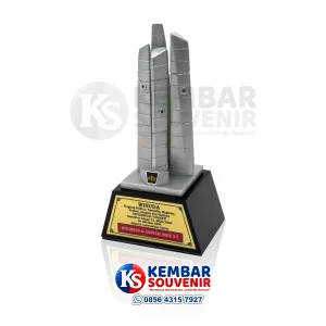 plakat miniatur gedung kampus custom