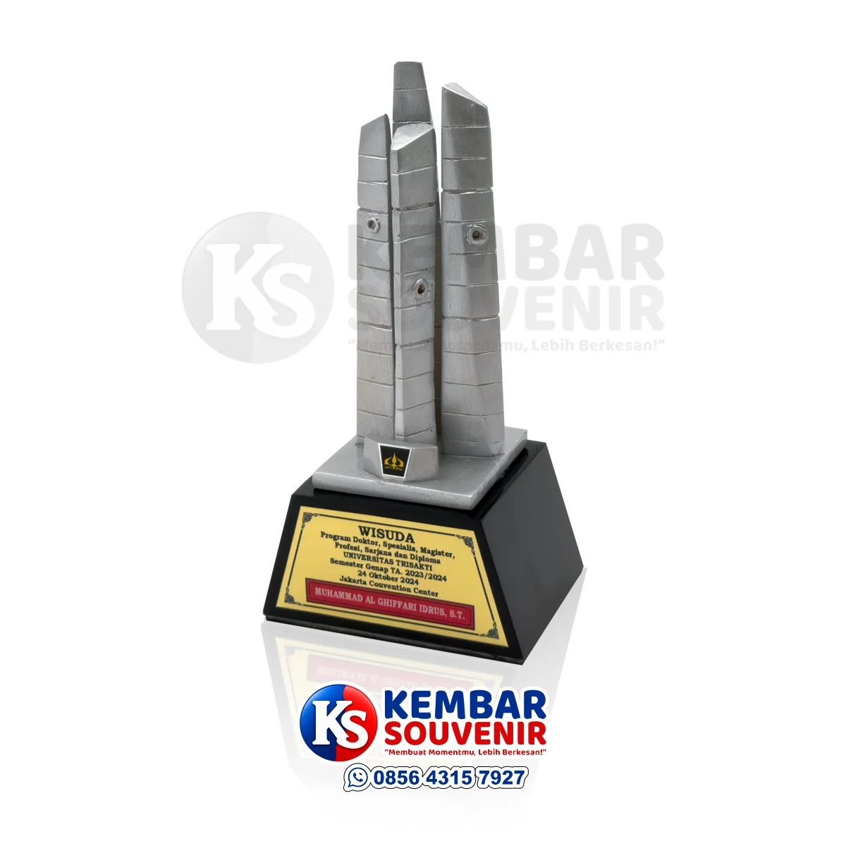 plakat miniatur gedung kampus custom