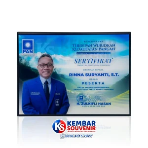 plakat penghargaan anggota dprd pan
