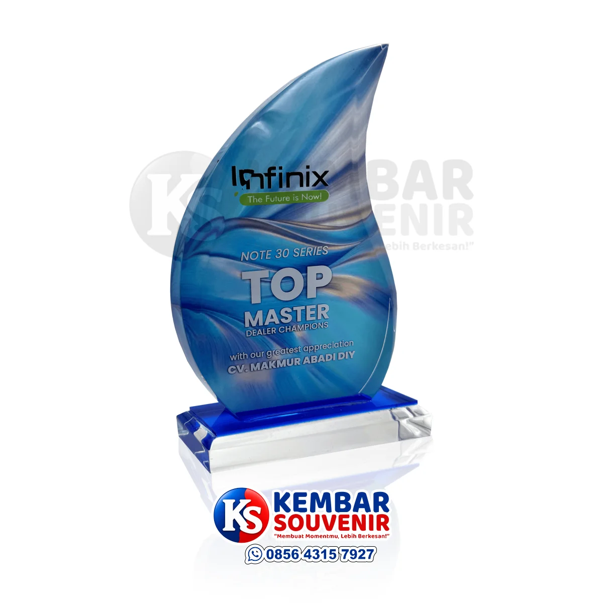 plakat penghargaan dealer champion perusahaan
