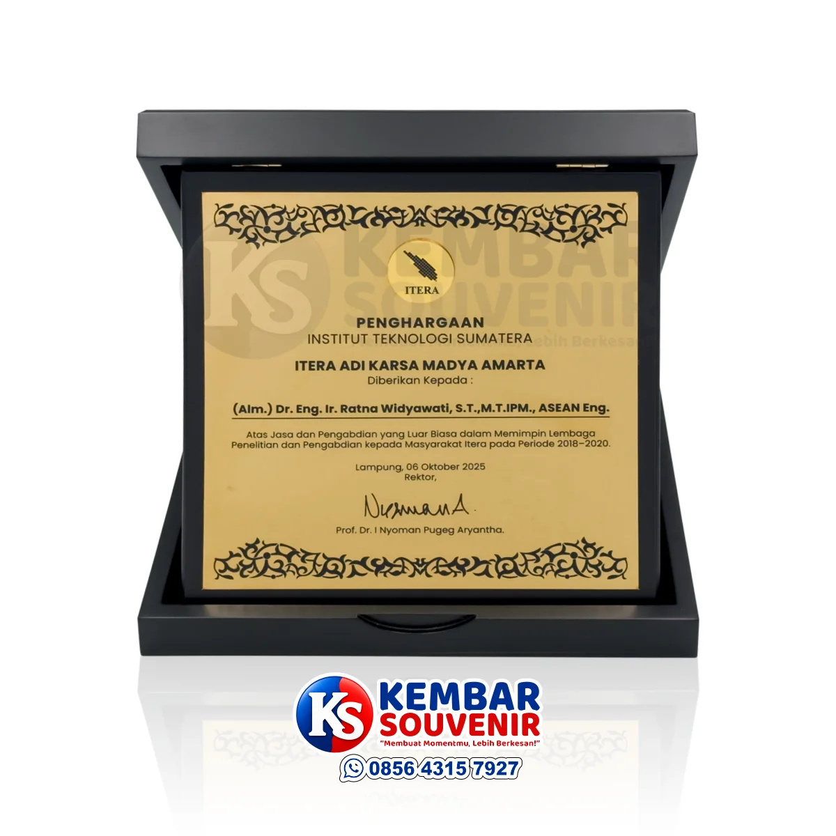 plakat penghargaan dosen berdedikasi institut teknologi sumatera