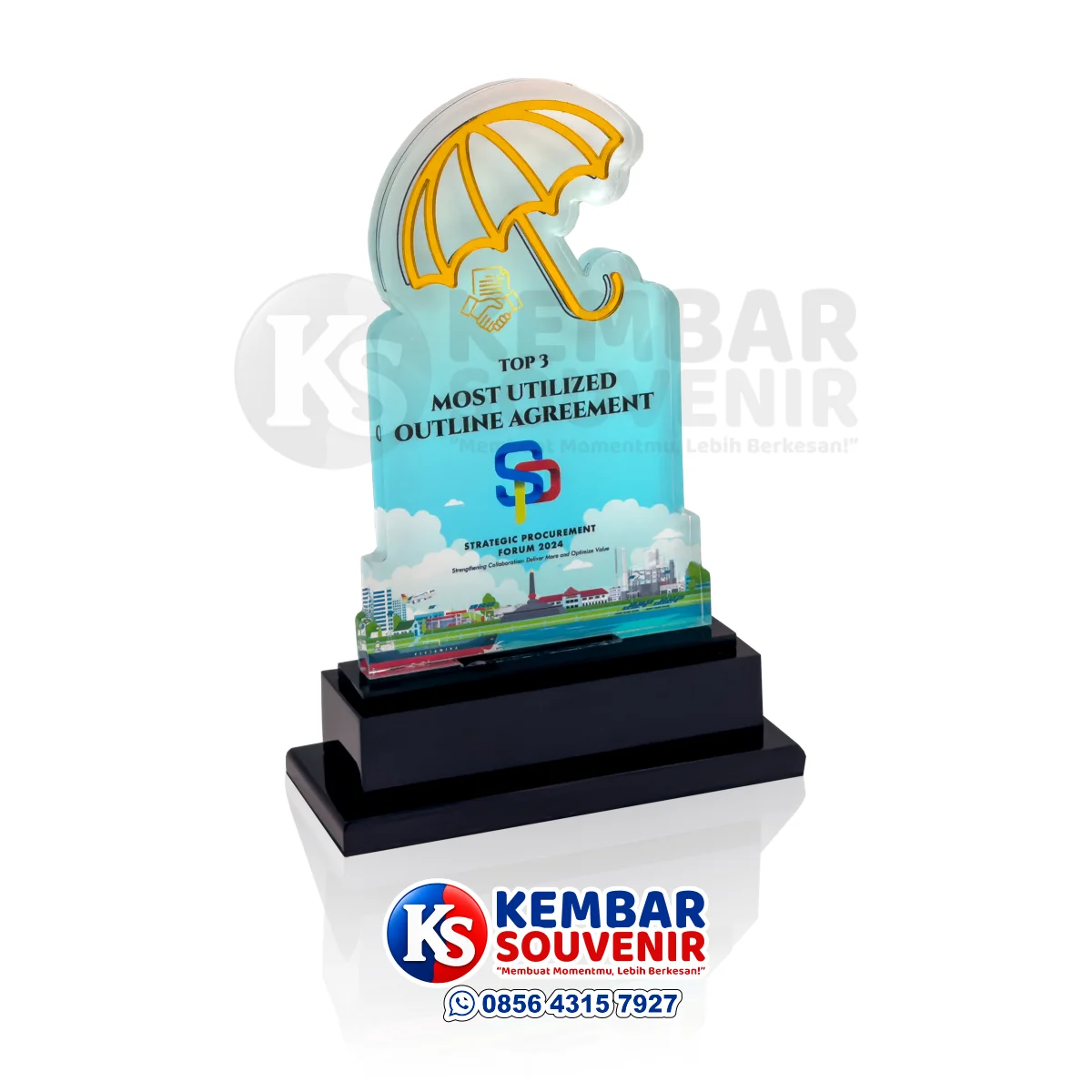 plakat penghargaan pencapaian target perusahaan