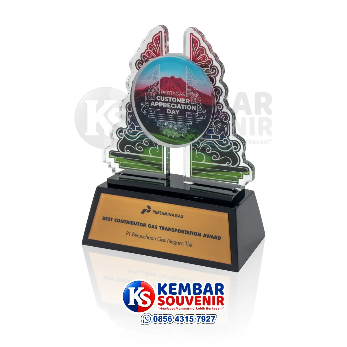 plakat resin premium Pertamina Gas