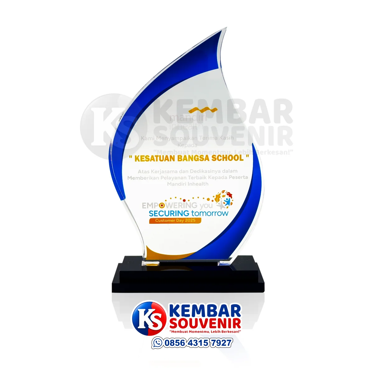 plakat ucapan terima kasih perusahaan custom